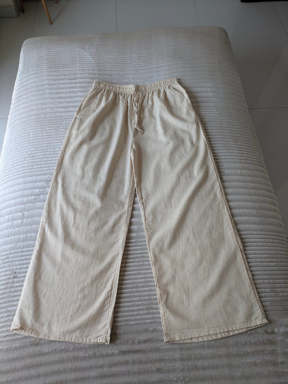 Beige Linen Pant