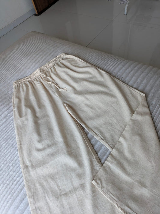 Beige Linen Pant
