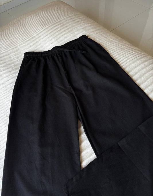Black Linen Pant