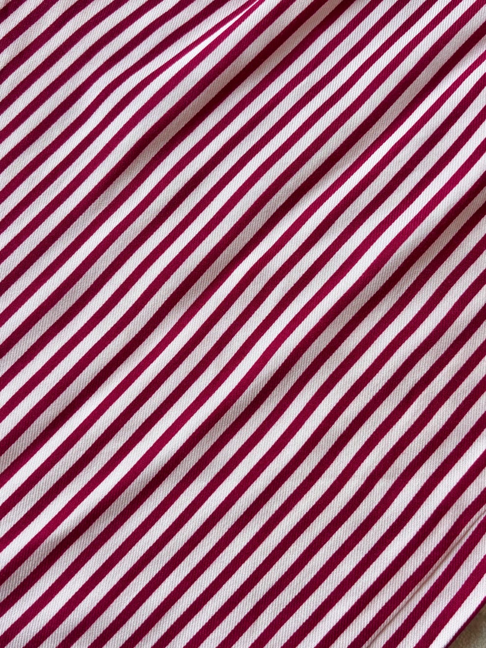 Cherry red striped pants
