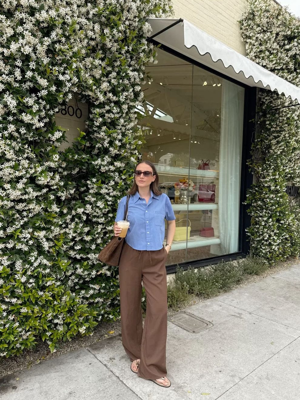 Brown Linen Pant