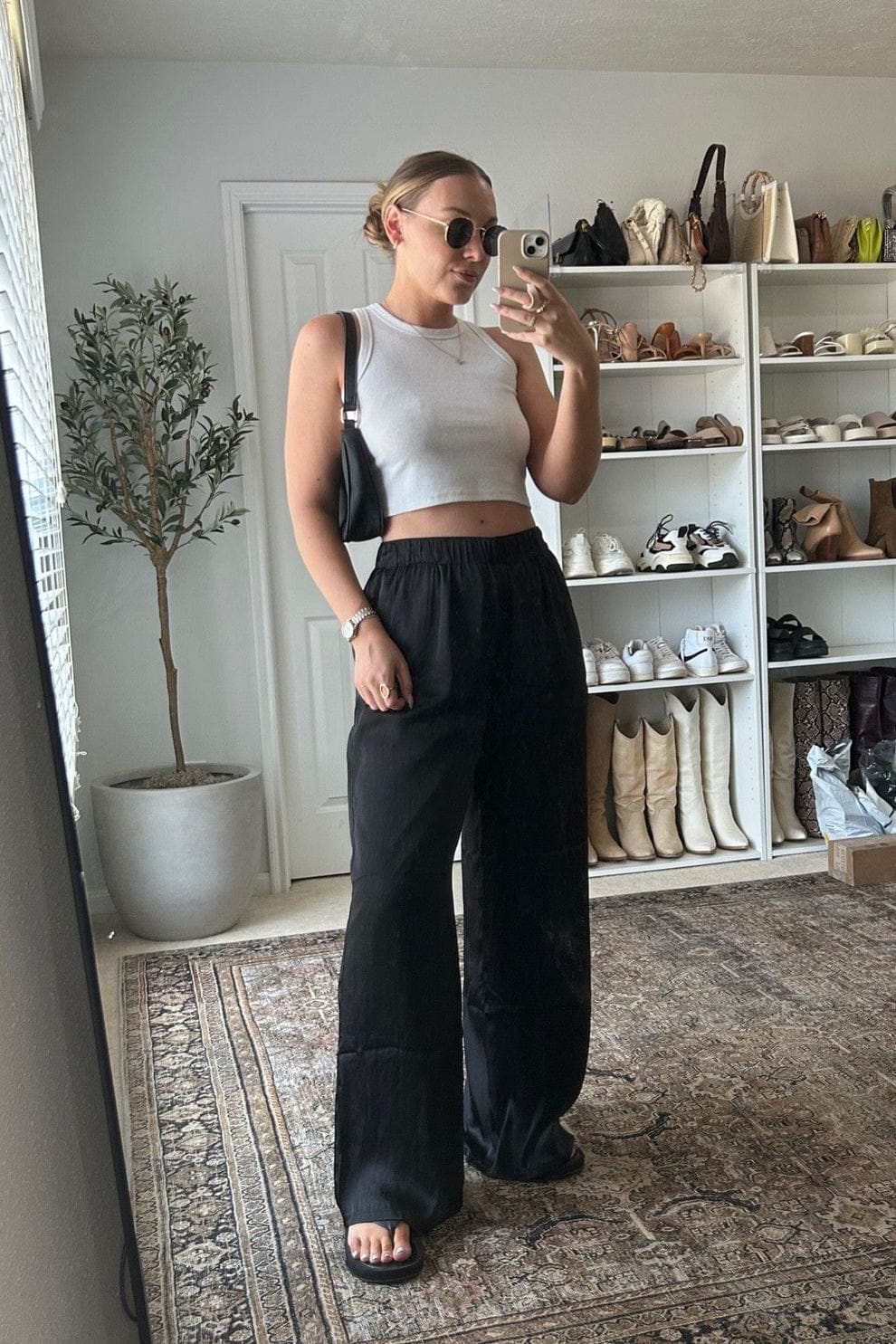 Black Linen Pant
