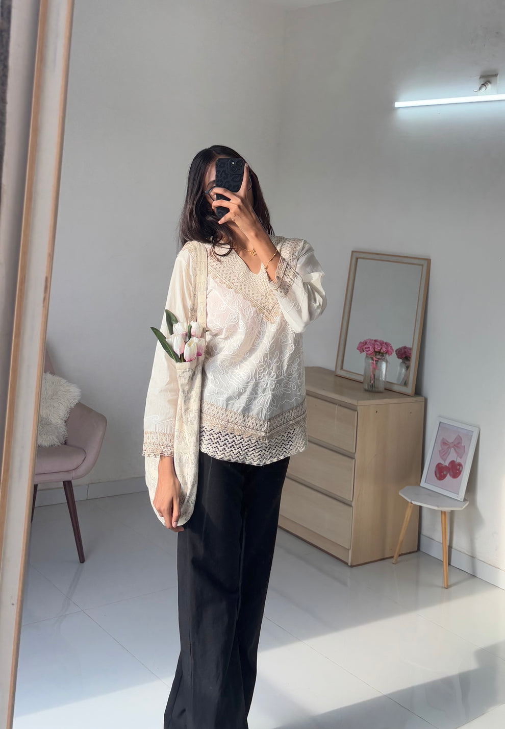 Golden Embroidery Kurti