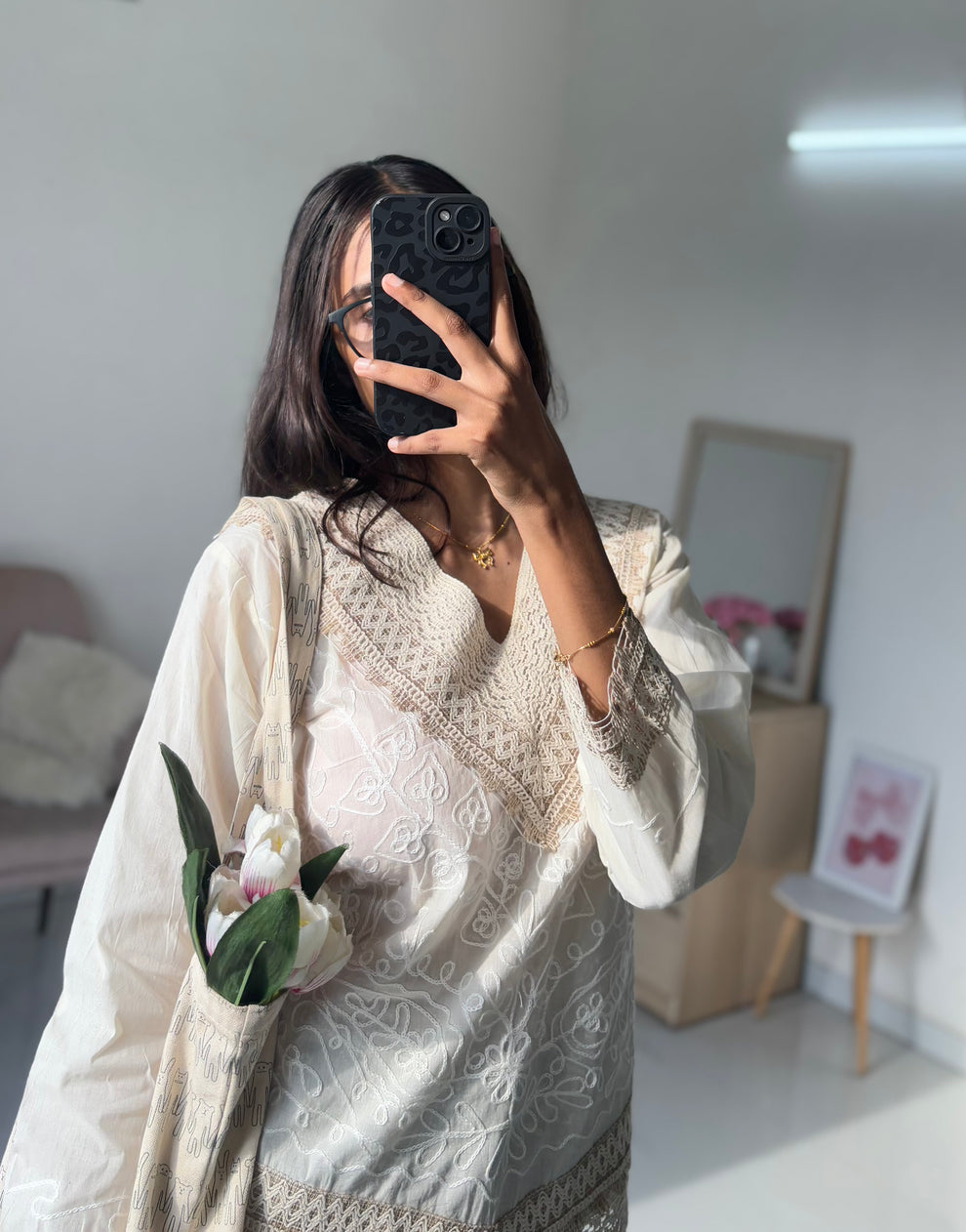 Golden Embroidery Kurti