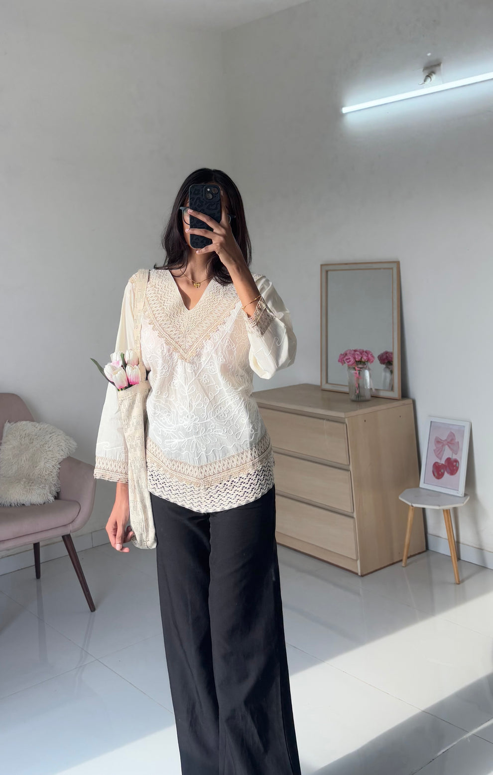 Golden Embroidery Kurti